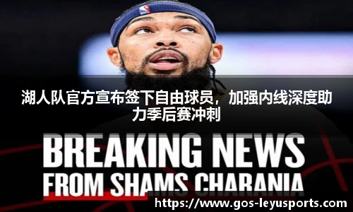 湖人队官方宣布签下自由球员,加强内线深度助力季后赛冲刺